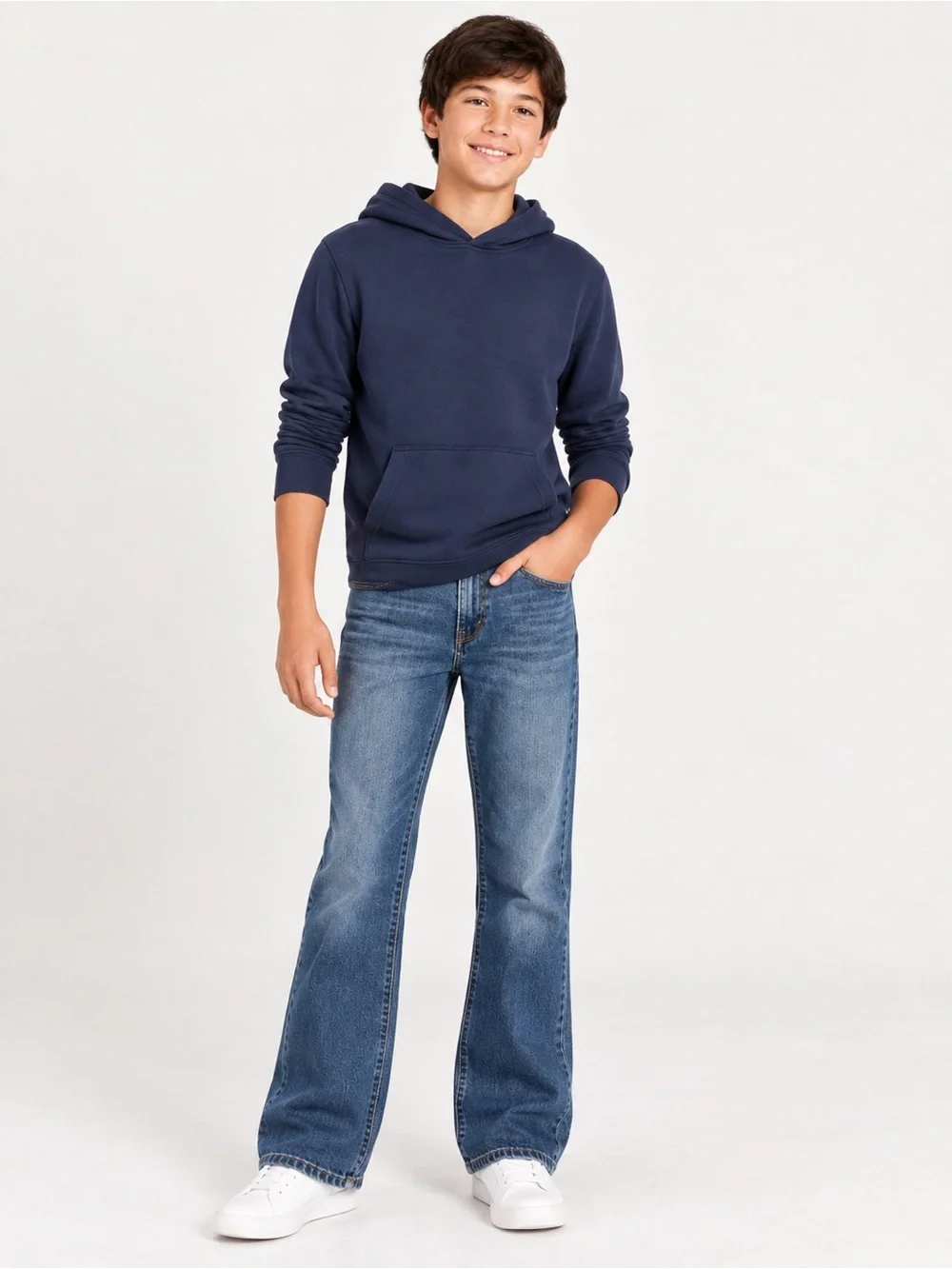 The Children’s Place Boys Size 18 Bootcut Jeans Medium Wash Denim